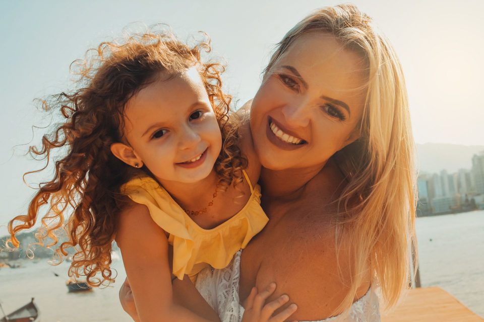 Ana Flor com seus 4 aninhos